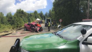 El siniestro fue sobre la localidad de Mafil.