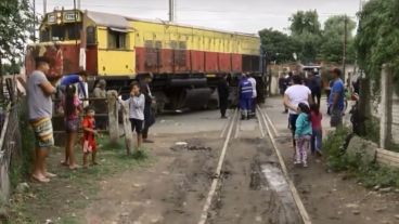 El tren descarriló en zona oeste.