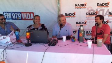 Luis Rubio, con su personaje Ever Ludueña, hizo reír a todos a carcajadas.