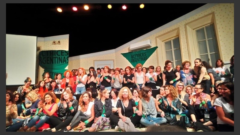 Las Actrices emitieron este lunes un comunicado.