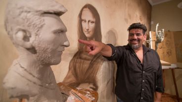 "Es un homenaje a los valores que Messi representa", dijo el artista.