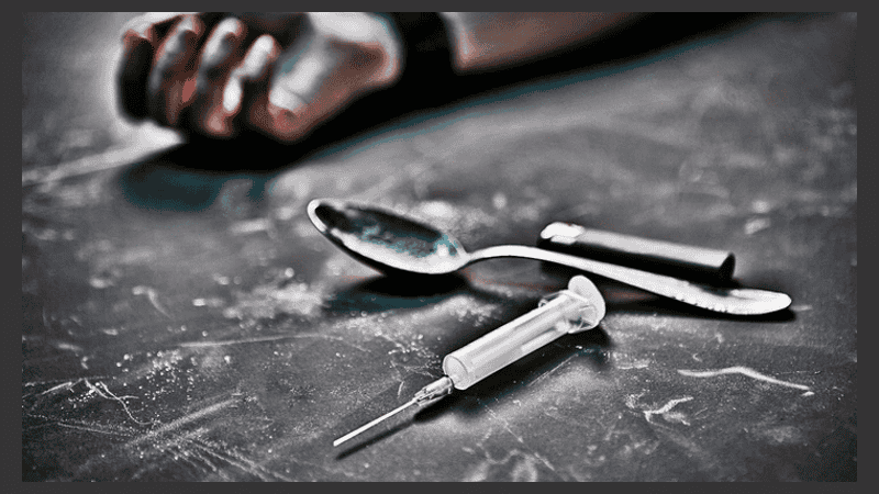 La heroína es la sustancia más adictiva.