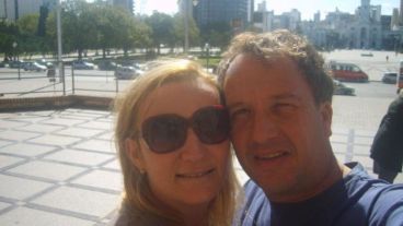 La víctima y su esposo, acusado por el crimen.