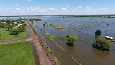 El norte de Santa Fe, la zona más perjudicada por las inundaciones.
