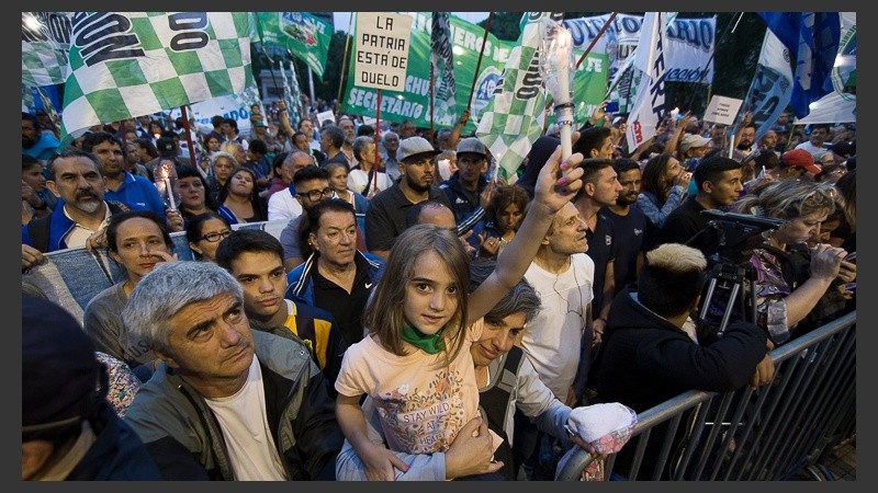 De todas las edades presentes en el acto.