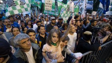 De todas las edades presentes en el acto.