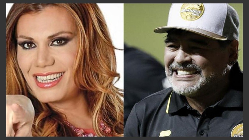 Maradona tuvo palabras insultantes contra Flor de la V. 