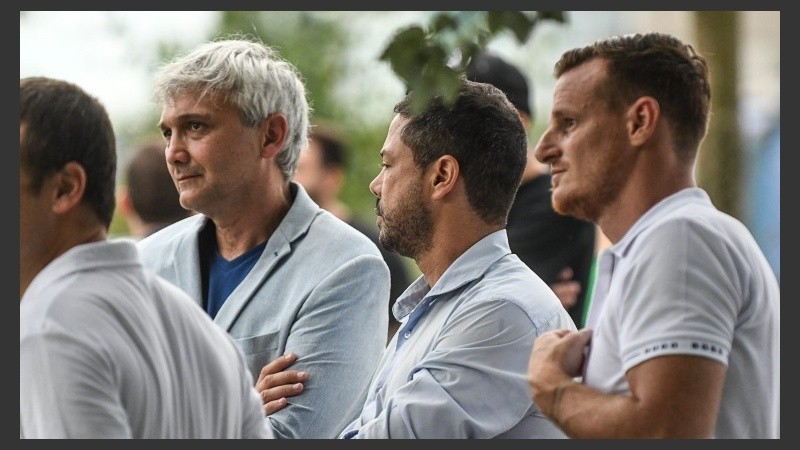 Di Pollina, junto a Carloni y el manager Cetto.