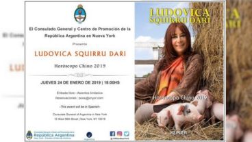 Ludovica disertará en español en el consulado argentino en NYC.