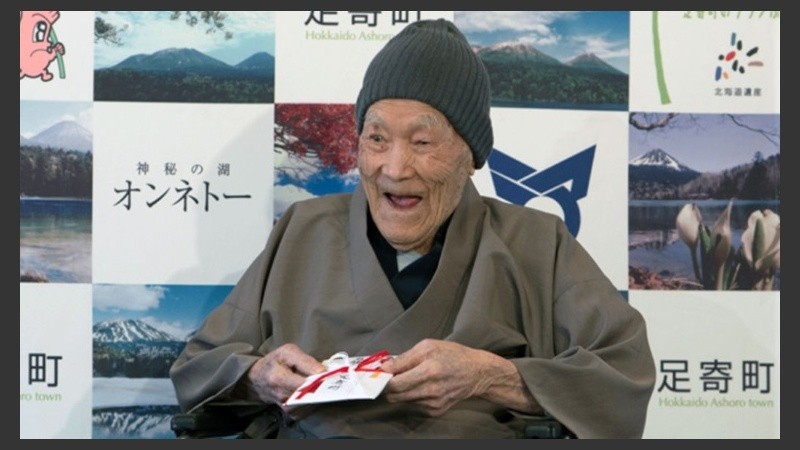 Masazo Nonaka recibió el récord Guinness por ser el hombre de mayor edad el 10 de abril de 2018.