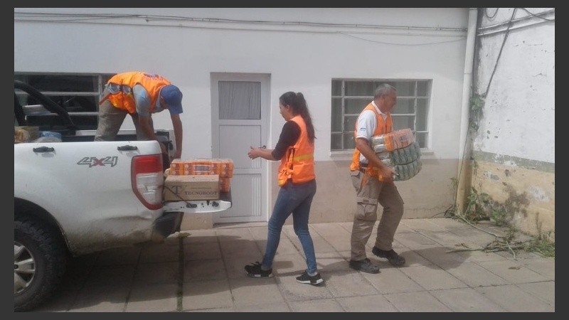 Las donaciones serán derivadas a poblaciones afectadas por las inundaciones.