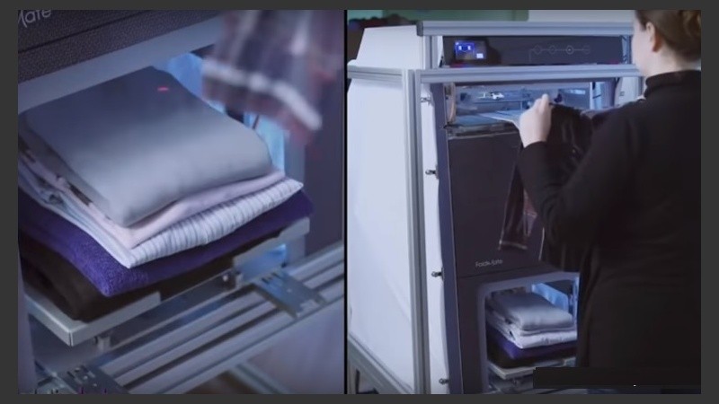 El robot plancha y perfuma en minutos.