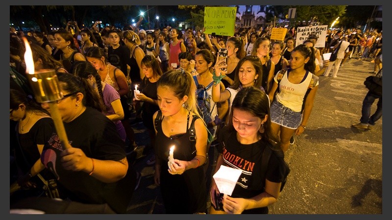 Las mujeres pidieron por las mujeres víctimas de la violencia machista.