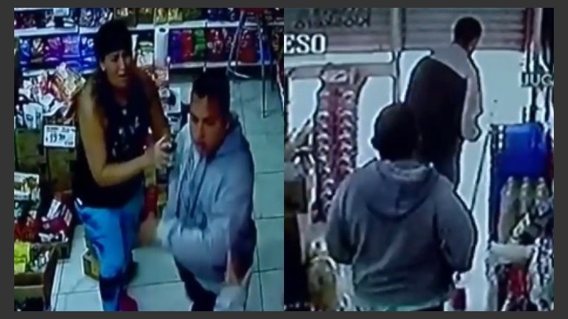 Los delincuentes redujeron a una mujer y otro empleado.