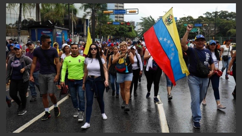 Las marchas en Caracas esta vez se replicaron en todos los estados.
