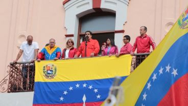 Maduro dio un discurso en el palacio presidencial de Miraflores.