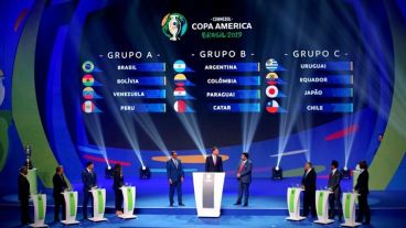 Así quedaron los grupos de la Copa América Brasil 2019.