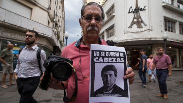 José Granata, uno de los reporteros gráficos que participó del acto este viernes.