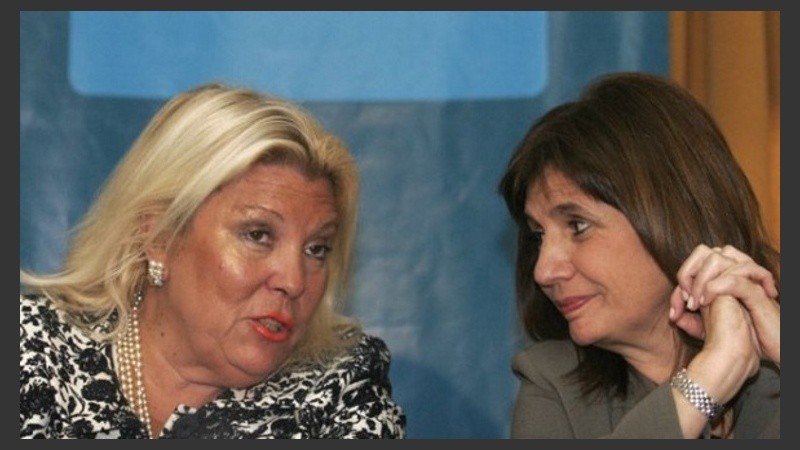 Carrió se diferenció de Bullrich.