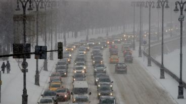 Las autoridades hicieron un llamamiento a los moscovitas a abstenerse de usar sus automóviles.
