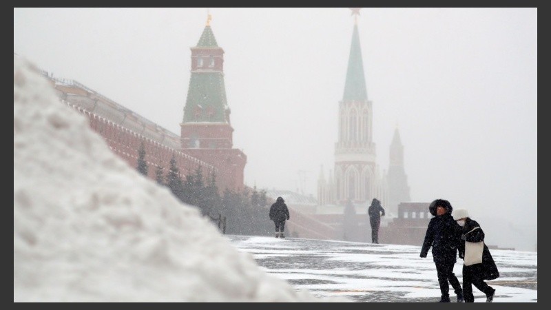 La actual nevada podría ser la mayor registrada en Moscú en los últimos 68 años. 