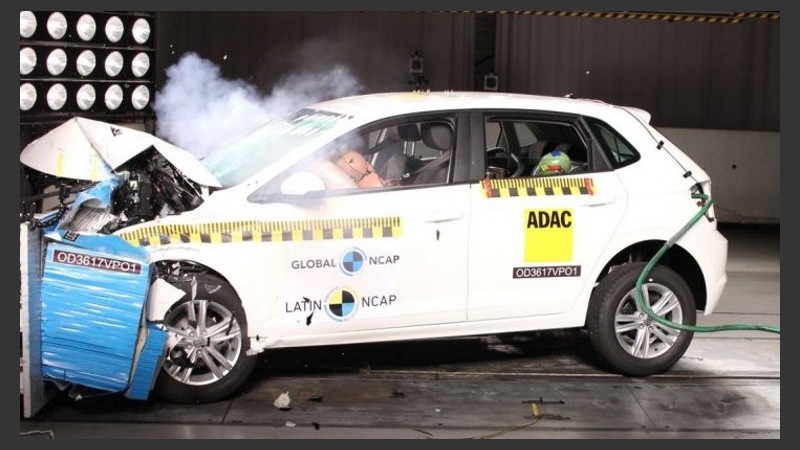 Uno de los testeos realizados en vehículos por Latin NCAP.