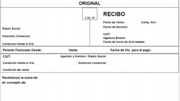 Un modelo de factura electrónica.