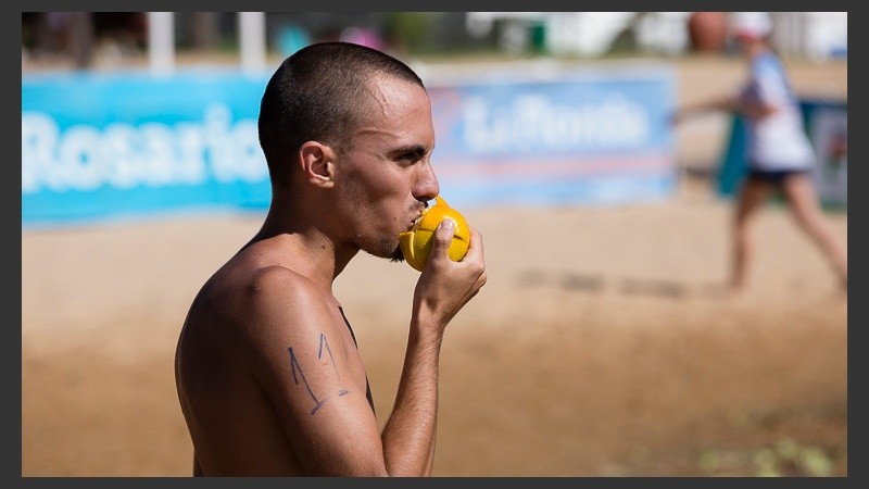 Una naranja para reponer energías.