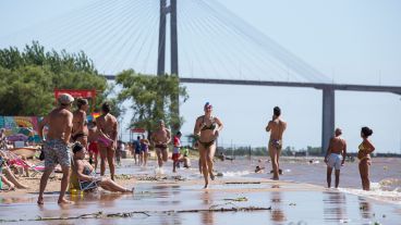 La playa de La Florida protagonista de la competencia este sábado.