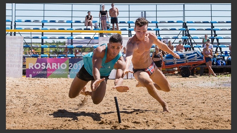 Beach flag: una de las competencias más atractivas. 