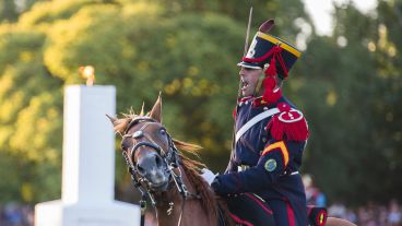 Hubo recreación del combate de las fuerzas lideradas por San Martín.