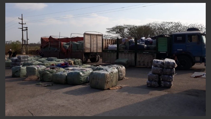 El camión fue detectado en Salta.