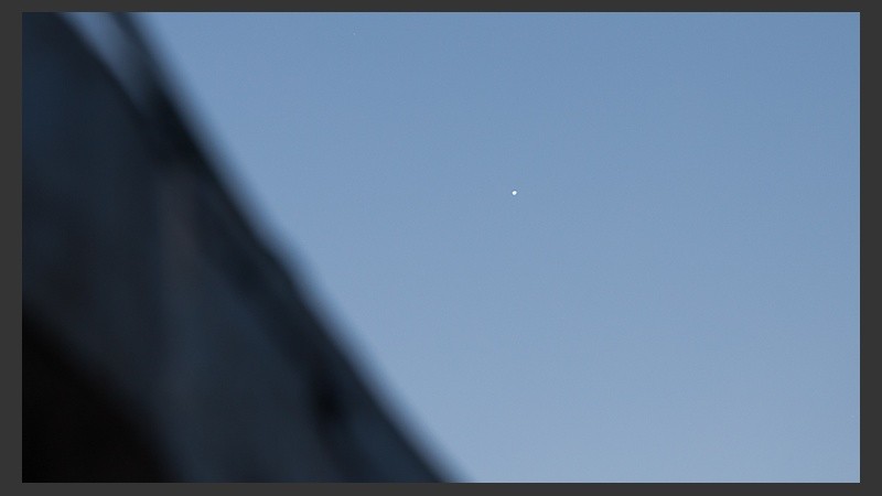 El círculo que se observó en el cielo rosarino.