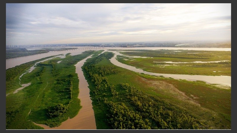 Ambientalistas y pescadores en contra de las obras. 