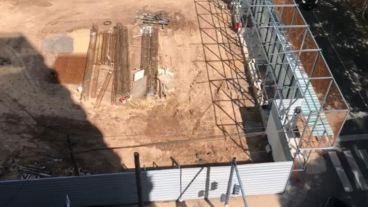 El lugar de donde se escapaba el gas.