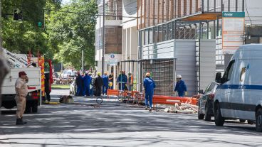 Los operarios de Litoral Gas trabajaban en la zona del escape.