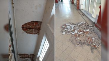 Los escombros fueron del primer piso del Poli.