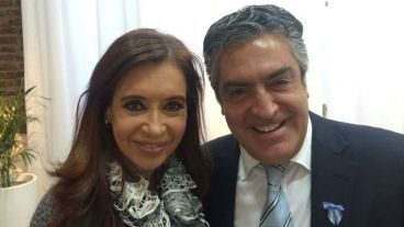 Dalbón junto a Cristina Fernández de Kirchner.