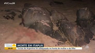 El lugar donde cayó herido el turista argentino.