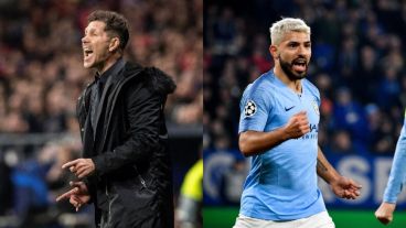 Los equipos del Cholo y del Kun sacaron ventaja en la ida.