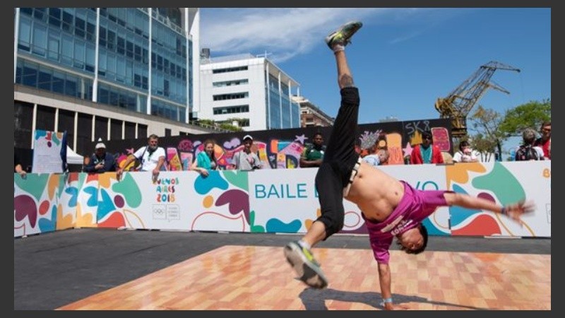 El breakdance fue incluido en los Juegos de la Juventud, realizados el año pasado en Buenos Aires.