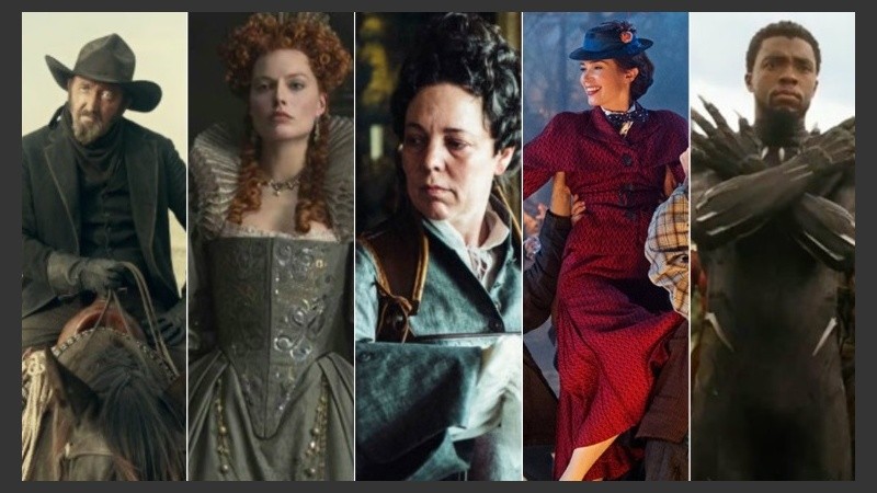 Las películas nominadas al Oscar 2019 a Mejor diseño de vestuario.