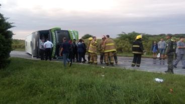 El siniestro vial sobre la traza a la altura de Oliveros.