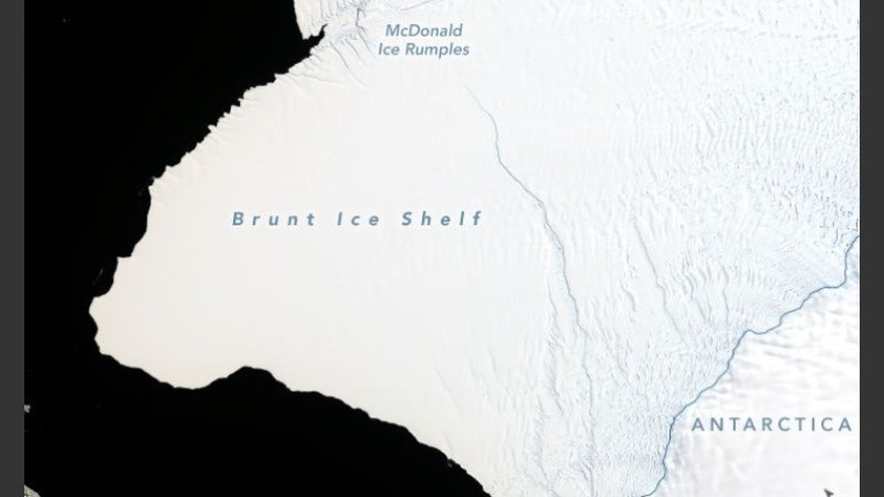 Surgirá un iceberg cuya dirección es imprevisible.