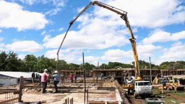 Las obras en República de la Sexta avanzan con la avenida.