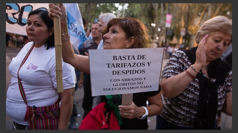 La marcha recorrió el centro de la ciudad.