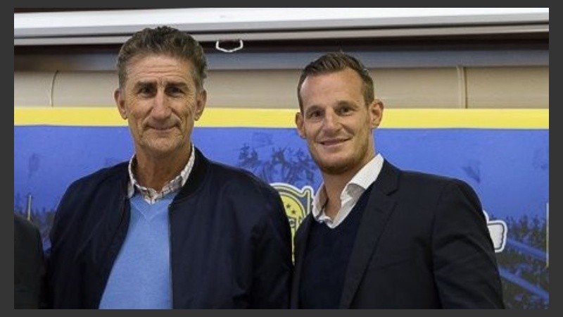 Bauza y Cetto, a pura sonrisa el día que volvió el Patón al club.