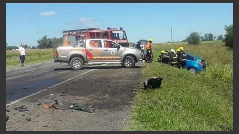 El choque ocurrió a la altura de Zavalla.