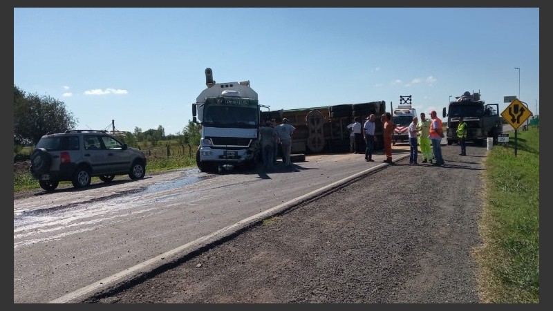 El choque ocurrió en la ruta A012.