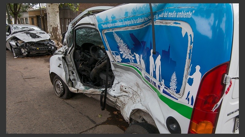 Así quedaron los autos tras la colisión fatal.